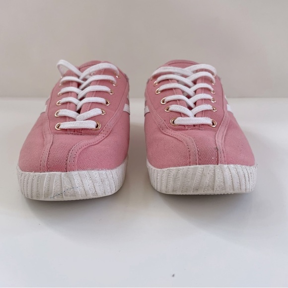 TRETORN Women's Pink White Gold Nylite Canvas Sneakers Size 8.5 - Picture 5 of 8